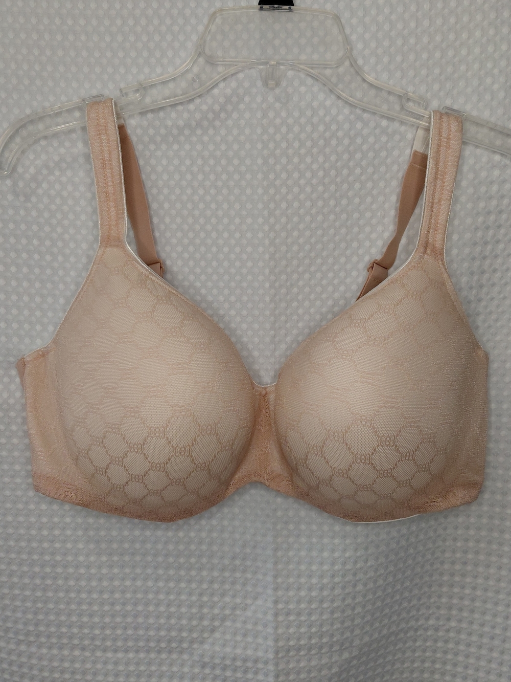 Soma Stunning Support Geo Lace Balconette Beige Smooth Underwire Bra Sz 38DDD